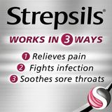 Strepsils Extra Cherry Throat & Pain Relief Lozenges 24 per pack GOODS M&S