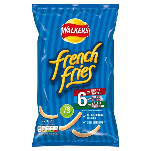 Walkers French Fries Variety Multipack Snacks   6 per pack GOODS M&S