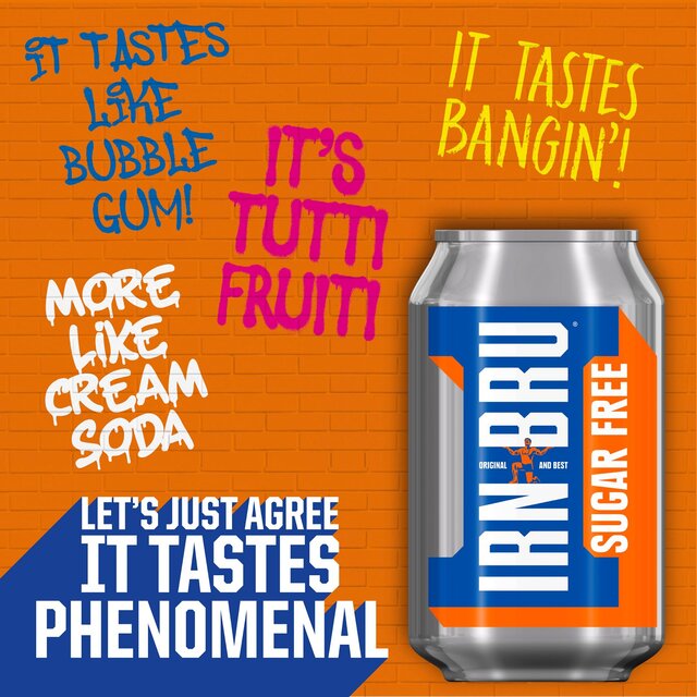 IRN-BRU Sugar Free 24 x 330ml - McGrocer
