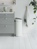 Brabantia White New 40L Touch Bin