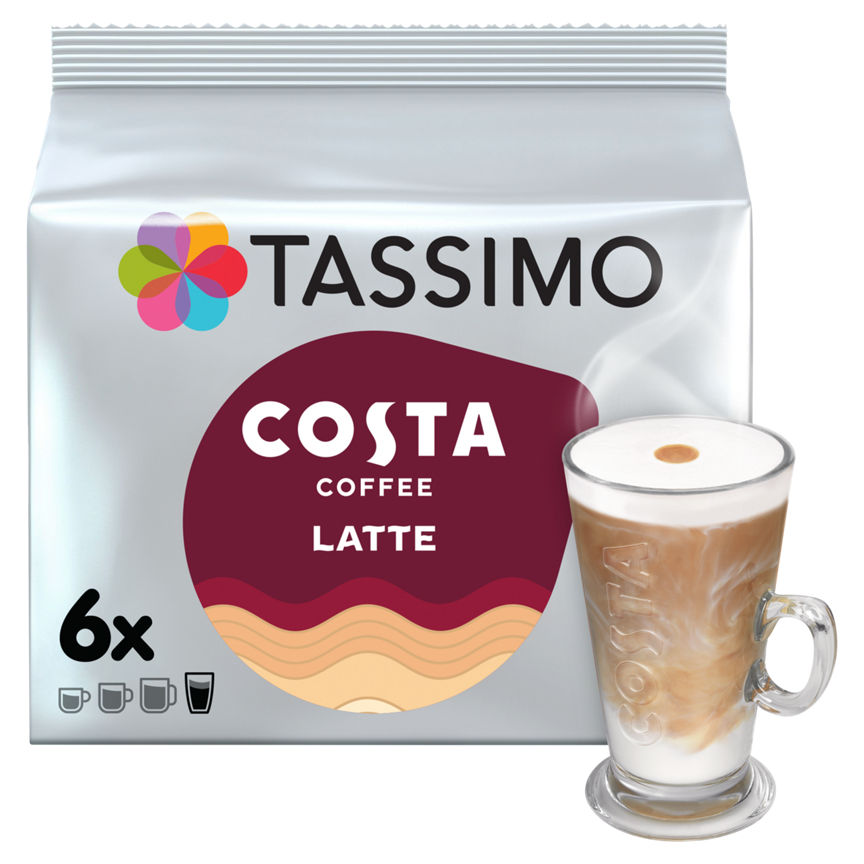 Tassimo Costa 6 Latte 167.4g GOODS ASDA