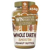Whole Earth Smooth Peanut Butter 454g Nut butter Sainsburys