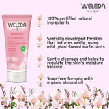 Weleda Natural Almond Sensitive Skin Body Wash Vegan   200ml GOODS M&S
