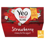 Yeo Valley Organic Strawberry Yoghurt Pots 4 x 110g GOODS M&S
