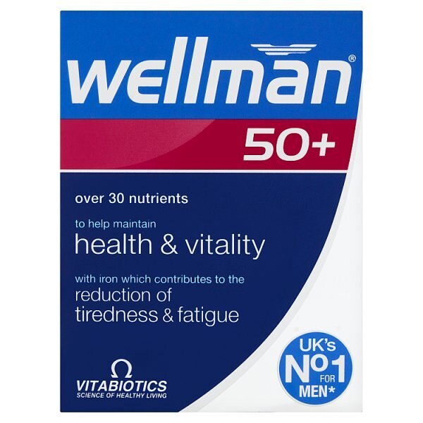 Vitabiotics Wellman 50+ - 30 Tablets GOODS Superdrug