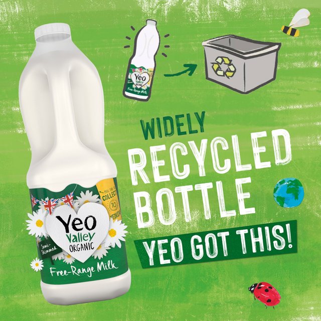 Yeo Valley Organic Fresh Semi Skimmed Milk   2L GOODS M&S