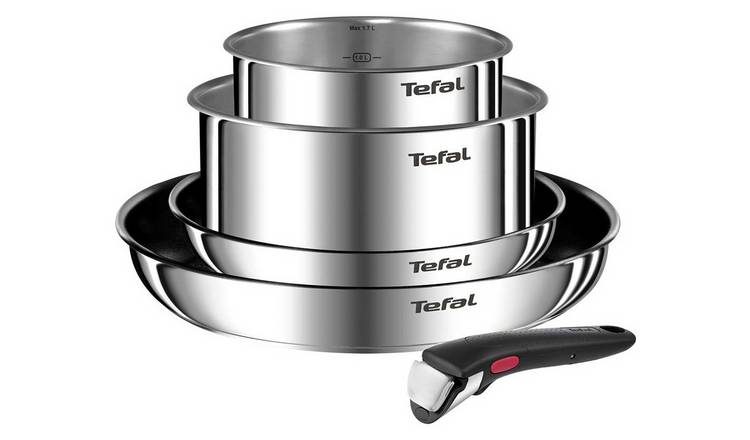 Tefal Ingenio Emotion 5 Piece Stainless Steel Pan Set GOODS Argos