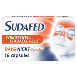 Sudafed Congestion Headache Relief Day & Night Capsules 16 per pack GOODS M&S
