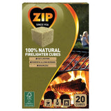 Zip 100% Natural Firelighter Cubes 20 per pack GOODS M&S