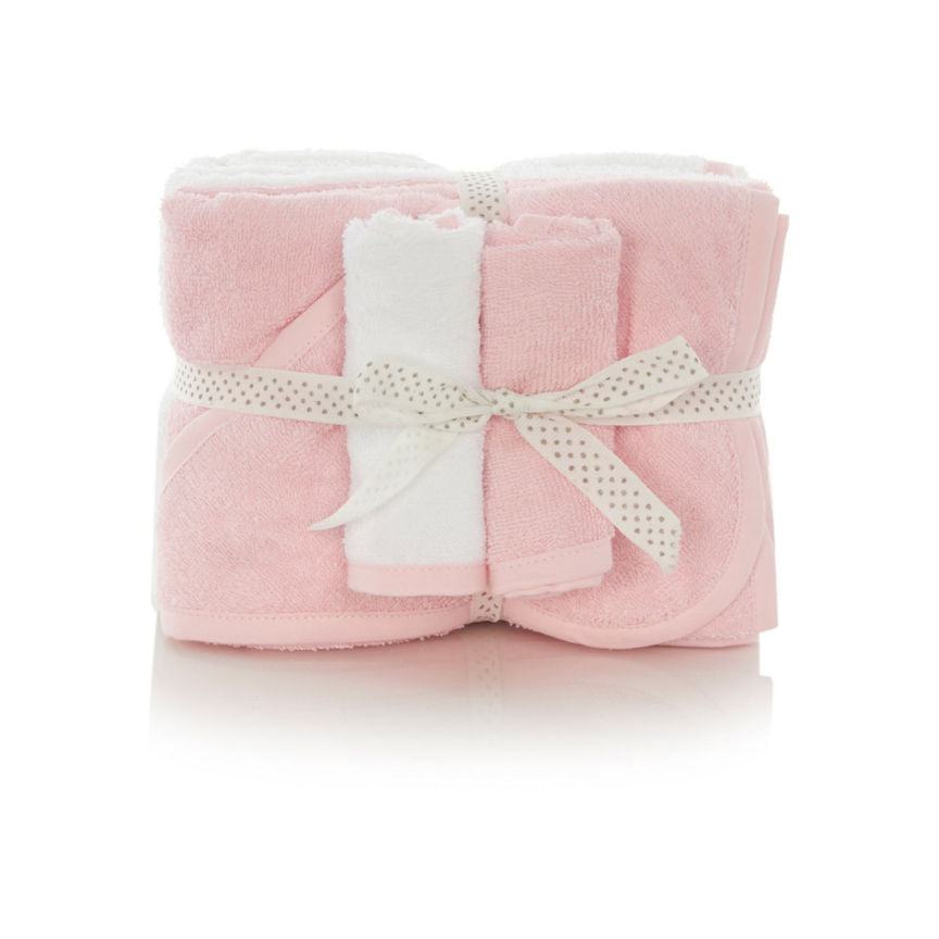 George Home Pink Towels and Flannel Set - McGrocer