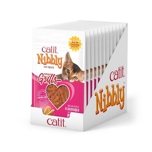 Catit Nibbly Grills Chicken & Prawn Cat Treat 30g - McGrocer