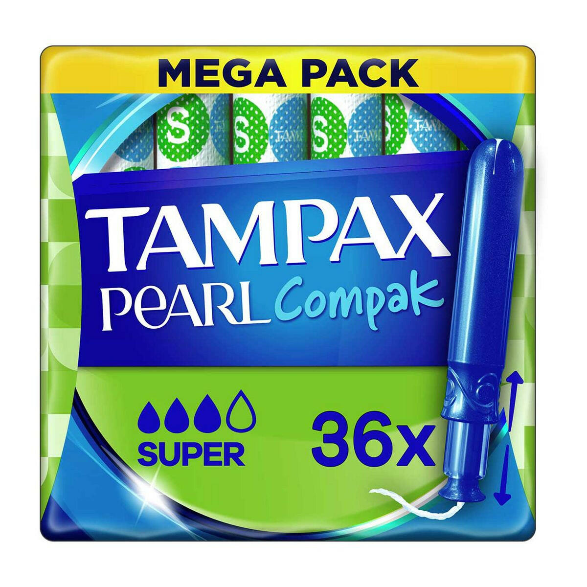 Tampax Pearl Compak Super Tampons Applicator 36X GOODS Boots