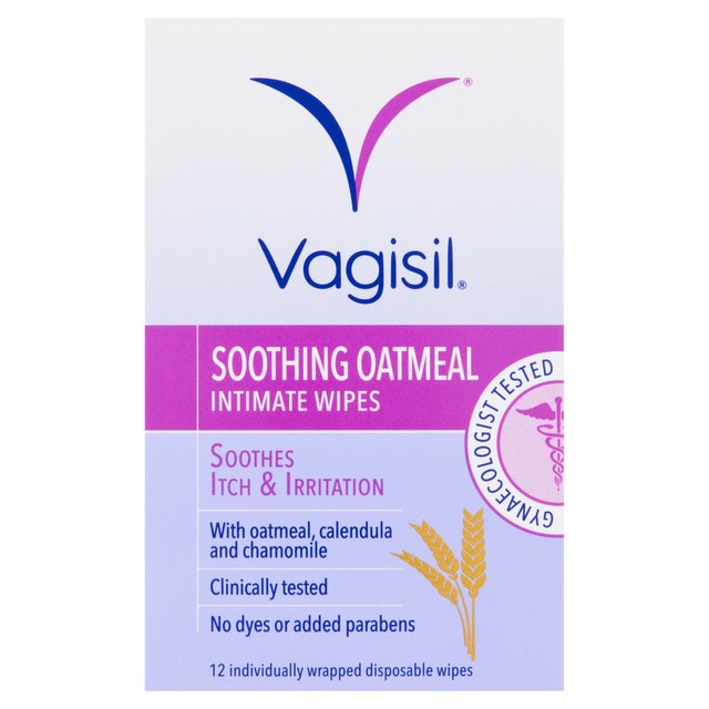 Vagisil Soothing Oatmeal Intimate Wipes 12 per pack GOODS M&S