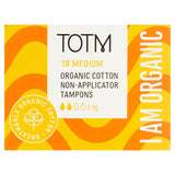 TOTM Organic Cotton Non-Applicator Tampons Medium 18 per pack GOODS M&S