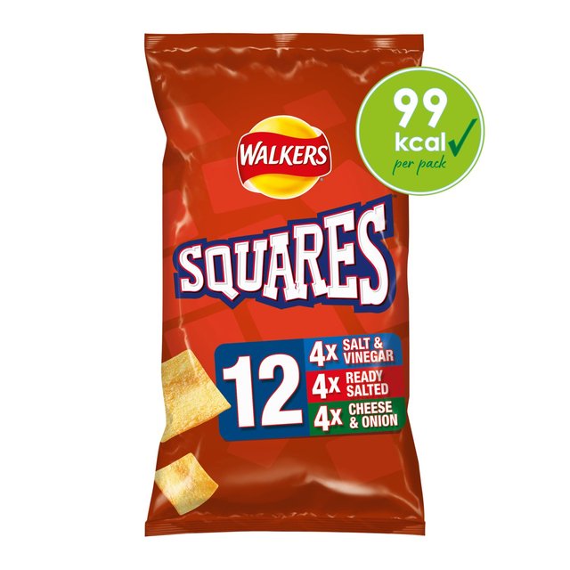 Walkers Squares Variety Multipack Snacks   12 per pack GOODS M&S