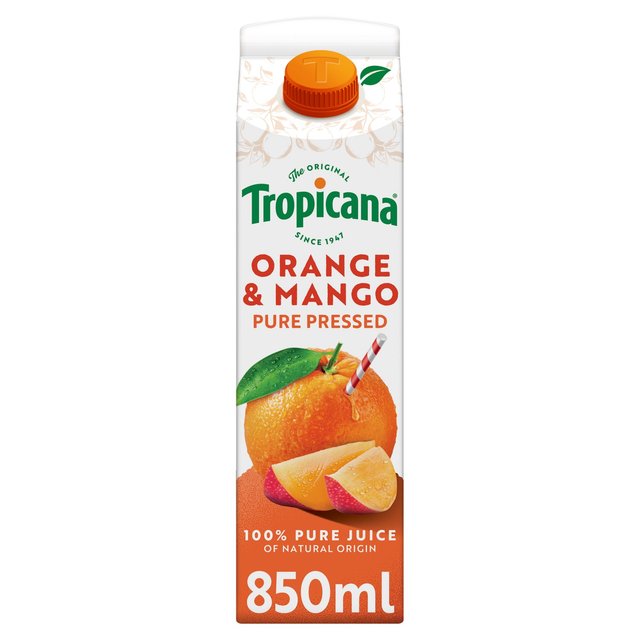 Tropicana Pure Orange & Mango Fruit Juice 850ml GOODS M&S