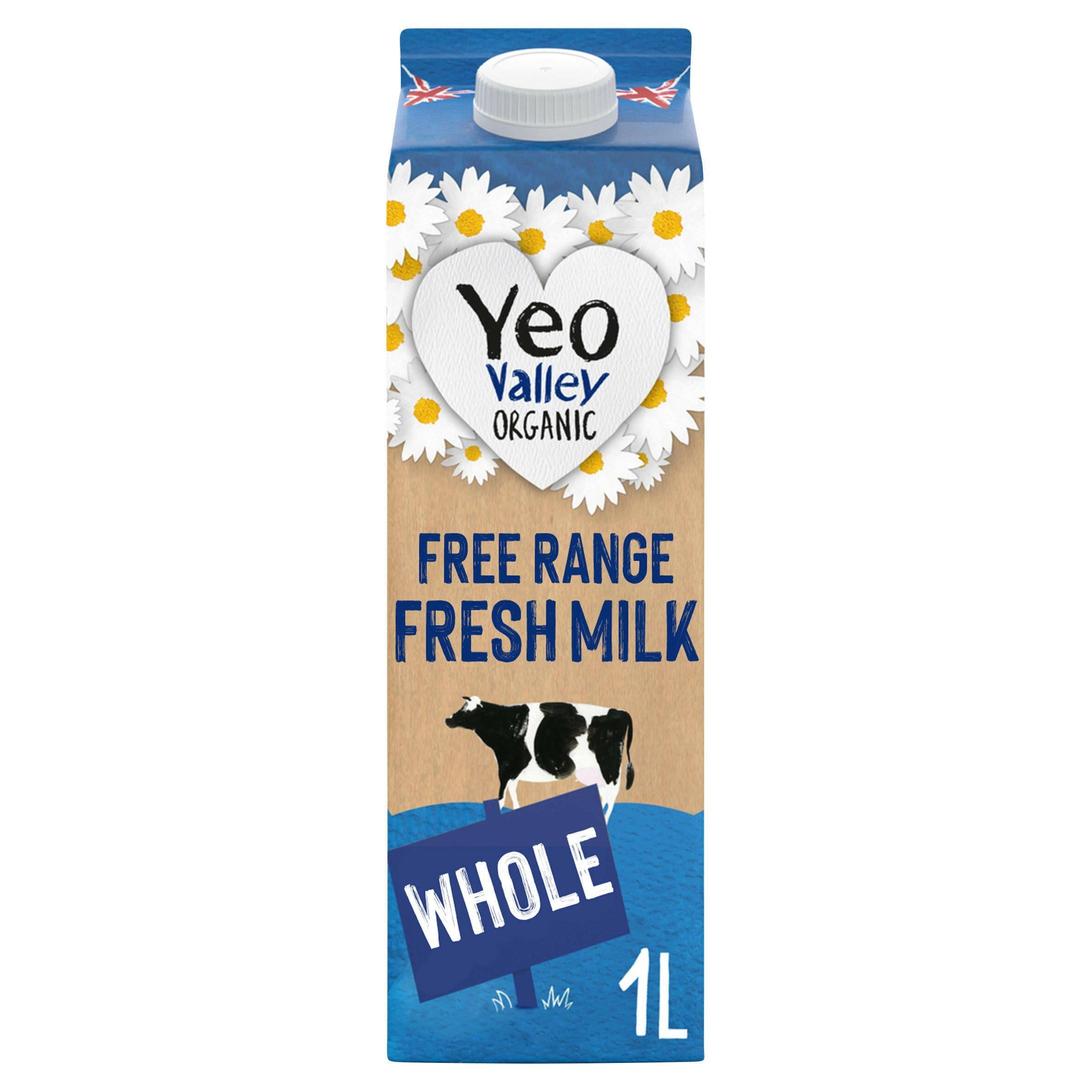 Yeo Valley Organic Free Range Whole Milk 1L GOODS Sainsburys