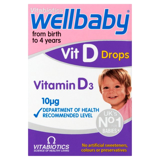 Vitabiotics Wellbaby Vitamin D Drops 10ug 0-4yrs    30ml GOODS M&S
