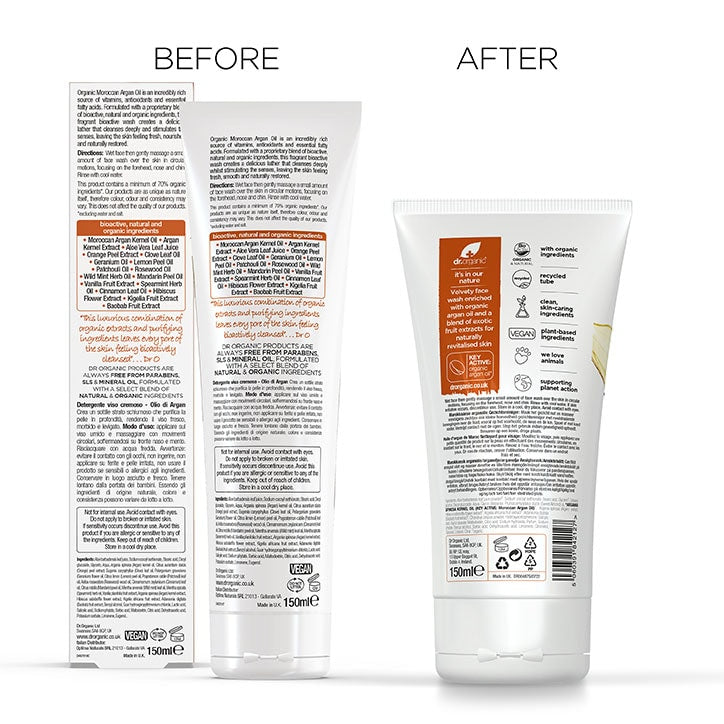 Dr Organic Aloe Vera Soothing Face Wash 150ml - McGrocer