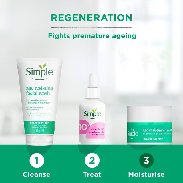 Simple Age Resisting Cream Moisturiser SPF 15 50ml - McGrocer