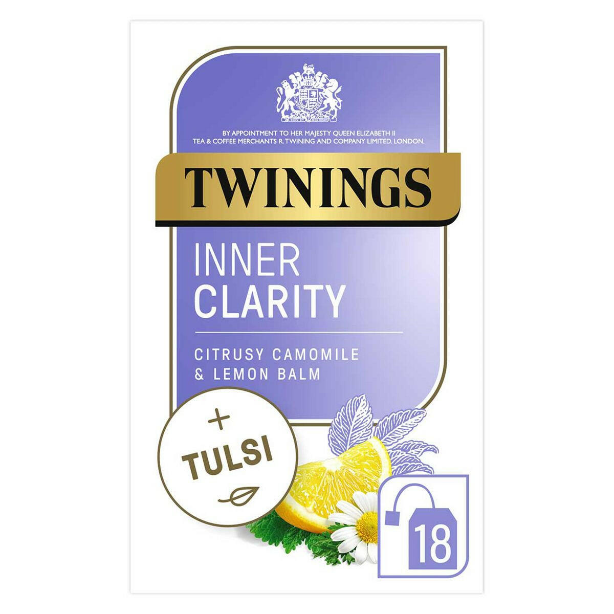 Twinings Inner Clarity Citrusy Camomile & Lemon Balm 18s Vegetarian & Vegan Boots