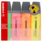 STABILO BOSS ORIGINAL Highlighter wallet of 4 assorted colours   4 per pack GOODS M&S