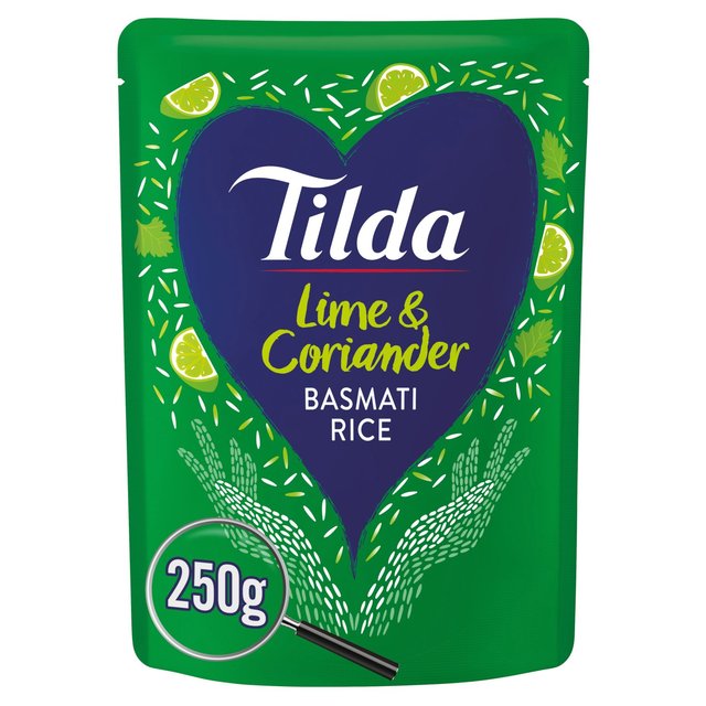 Tilda Microwave Lime & Coriander Basmati Rice 250g GOODS M&S