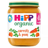 HiPP Organic Carrots & Peas Baby Food Jar 4+ Months 125g - McGrocer
