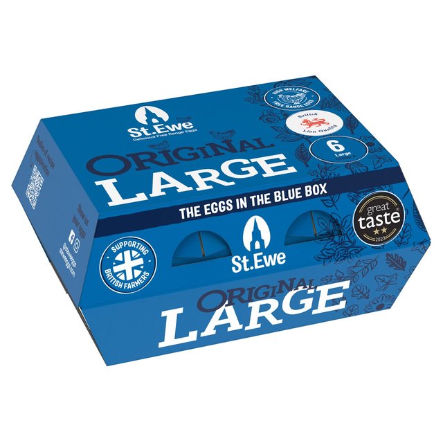 St. Ewe Original Large West County Free Range Eggs   6 per pack GOODS M&S