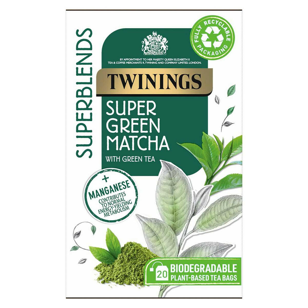 Twinings Superblends Matcha Tea Bags - 20 Tea Bags GOODS Boots