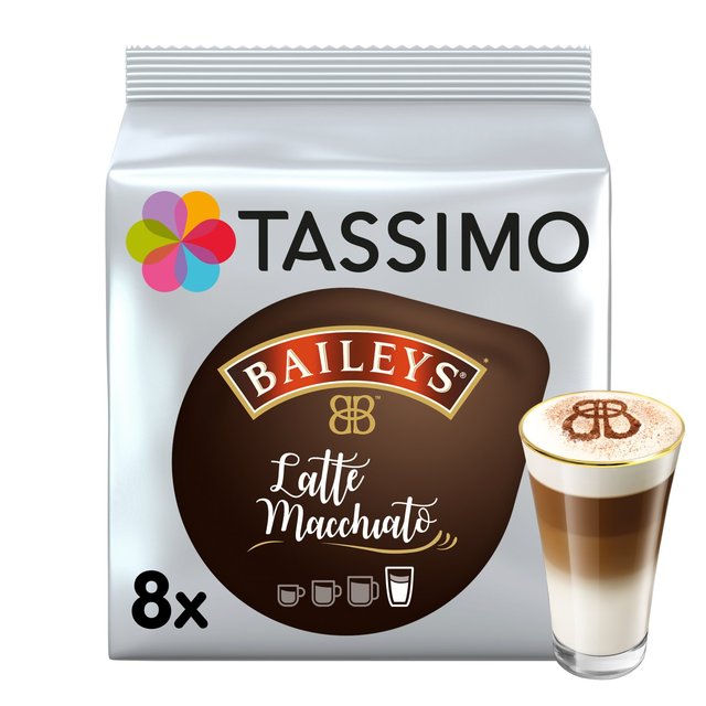 Tassimo Baileys Latte Macchiato Coffee Pods 8 per pack GOODS M&S