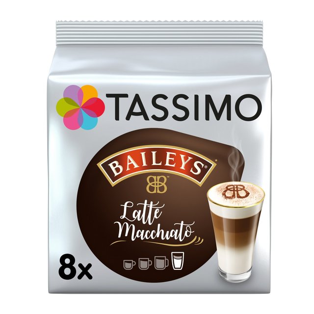 Tassimo Baileys Latte Macchiato Coffee Pods 8 per pack GOODS M&S