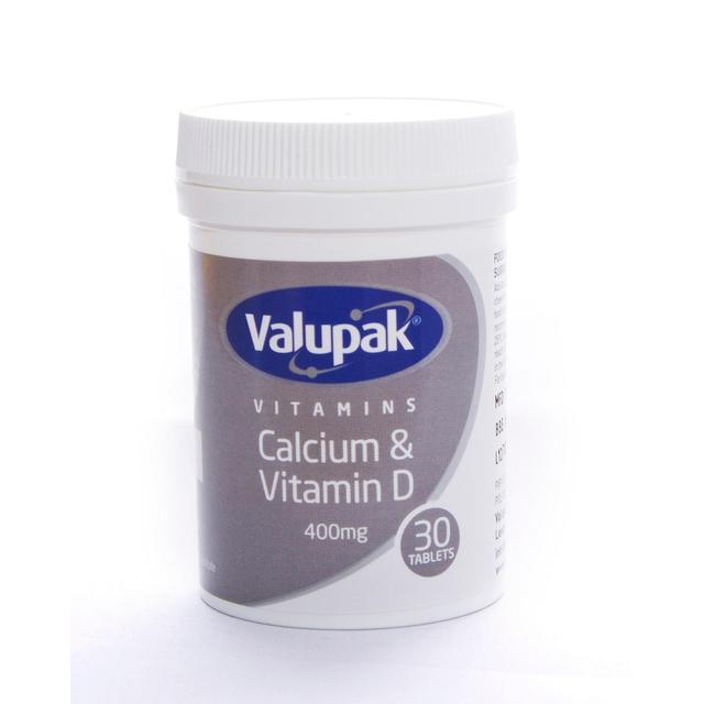 Valupak Vitamins Calcium 400mg & Vitamin D 2.5ug Tablets    30 per pack GOODS M&S