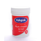 Valupak Vitamins Multivitamin & Iron Tablets 50 per pack GOODS M&S
