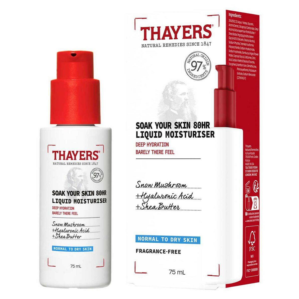 Thayers Soak Your Skin Deeply Moisturising Cream 75ml GOODS Boots