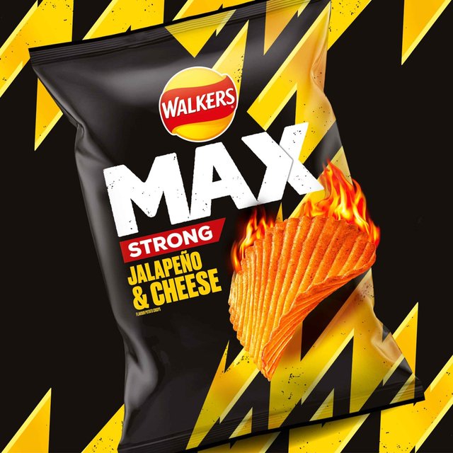 Walkers Max Strong Jalapeno & Cheese Sharing Bag Crisps 140g GOODS M&S