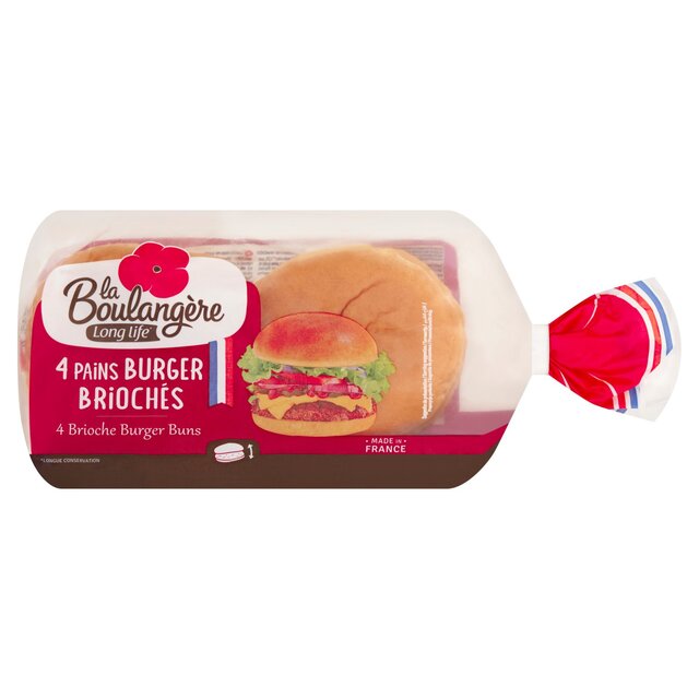 La Boulangere 4 Brioche Burger Buns 4 per pack - McGrocer
