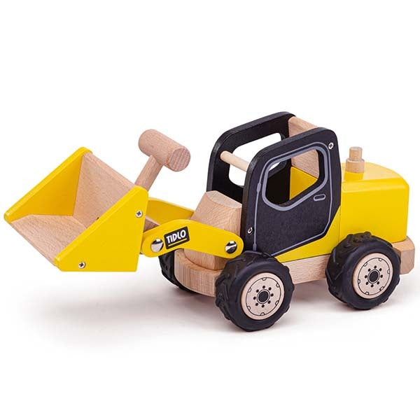 Tidlo Wooden Front End Loader Toy GOODS Superdrug