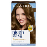 Clairol Nice'n Easy Crème Natural Looking Oil-Infused Permanent Hair Dye Light Brown 6 - McGrocer