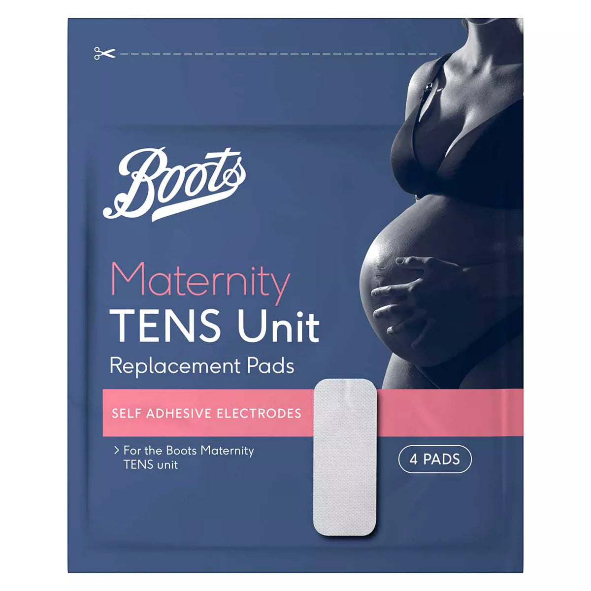 Boots TENS Maternity Unit Replacement Pads - 4 Pads - McGrocer