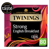 Twinings English Strong Breakfast Tea, 80 Tea Bags All tea Sainsburys