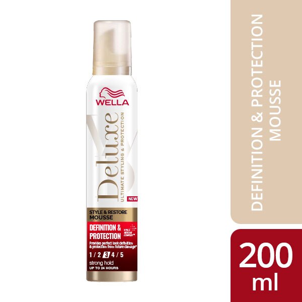 Wella deluxe Definiton & Protection Mousse 200ml GOODS Superdrug