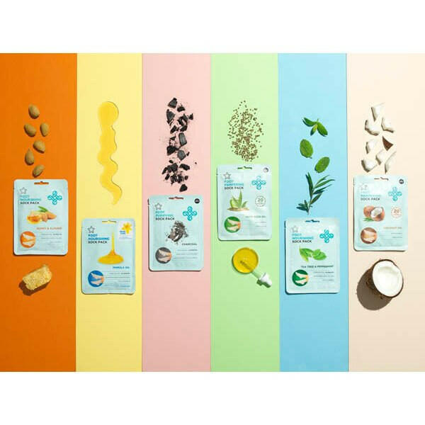 Superdrug Honey and Almond Nourishing Foot Mask & Foot Socks GOODS Superdrug