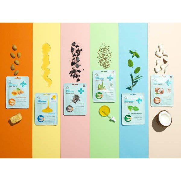 Superdrug Tea Tree and Peppermint Foot Mask & Foot Socks GOODS Superdrug