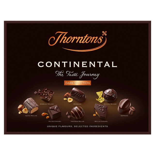 Thorntons Continental Dark Selection Box of Chocolates 264g GOODS M&S