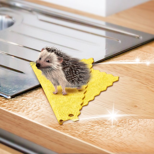 Spontex Magic Effect Microfibre Cloths    3 per pack GOODS M&S