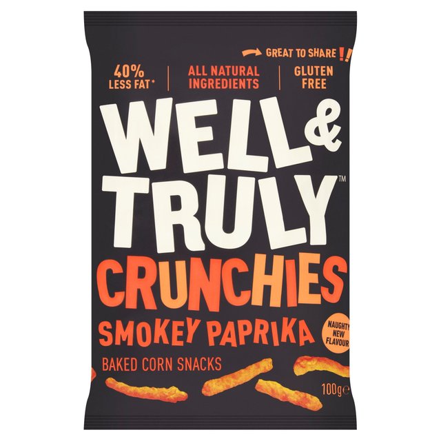 Well & Truly Crunchy Smokey Paprika Sticks 100g GOODS M&S