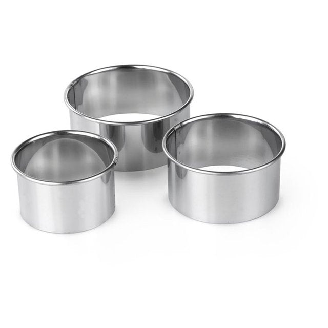 Tala Pastry Cutters Plain Set Of 3 S/S 3 per pack GOODS M&S