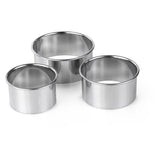 Tala Pastry Cutters Plain Set Of 3 S/S 3 per pack GOODS M&S