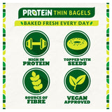Warburtons Protein Thin Bagels   4 per pack GOODS M&S